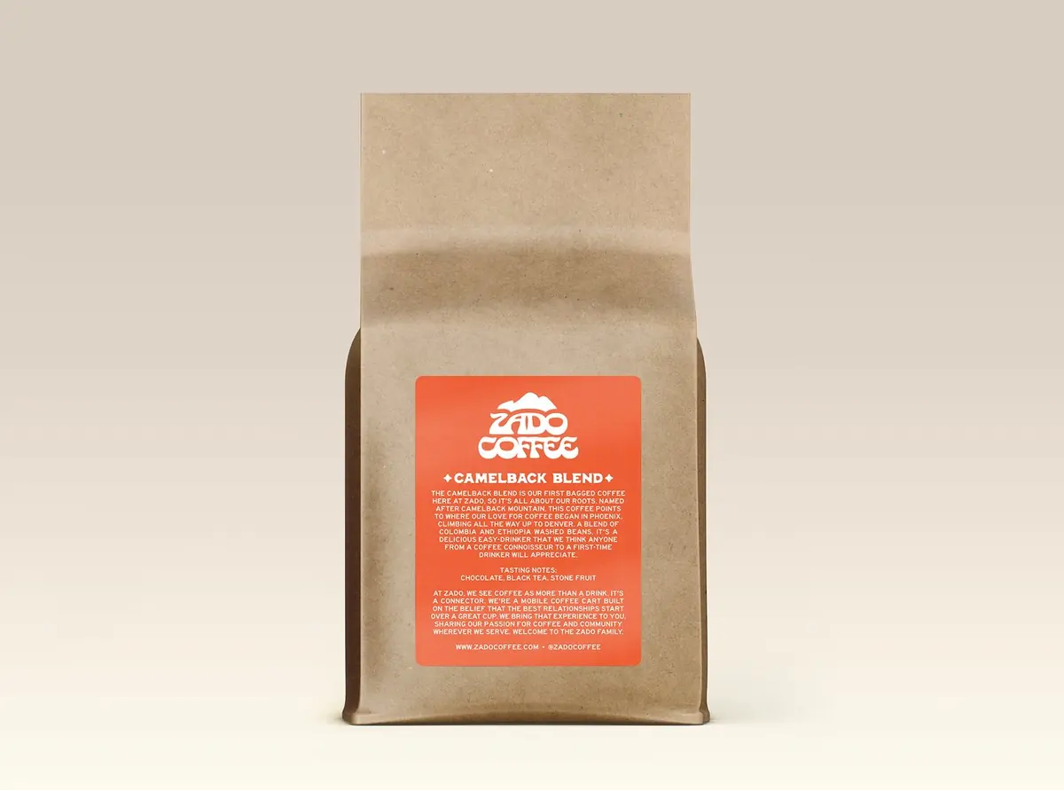 The back label of the Camelback Blend bag